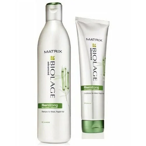 Matrix Biolage Advanced Fiberstrong Bamboo Shampoo and Conditioner Duo