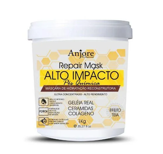 Scalp calming hair care-Moisturizing Mask High Impact Web Effect Royal Jelly Treatment 1Kg - Anjore