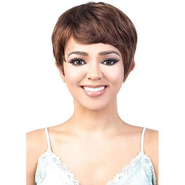 real person hair ring groomsman design-Motown Tress Go Girl Human Hair Full Wig - GGH BENA