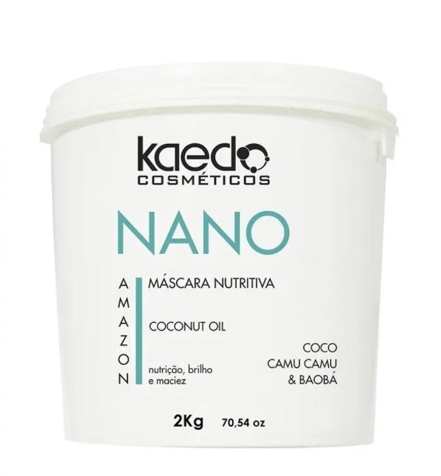 Mineral-rich shampoo for hair-Nano Amazon Coconut Camu Camu Baobab Nourishing Silkiness Mask 2Kg - Kaedo