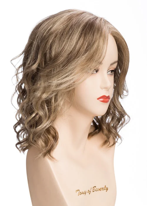 Synthetic wigs for festive dinners-Norah Synthetic Wig by Tony of Beverly | Mid-Length, Wavy | Lace Front |Mono Part | Basic Cap