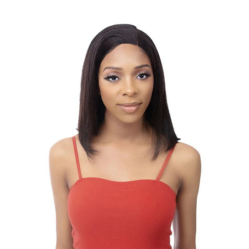 real person hair ring regional ring-NUTIQUE ILLUZE 100% Human Hair 13X4 Plus Lace Wig - BOB 10"