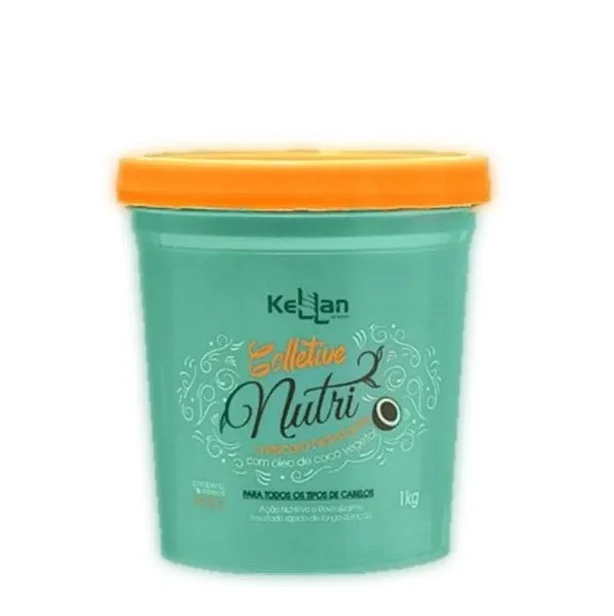 Hair care routine for hair breakage-Nutri Lipids Coconut Mask Dry Hair Nourishing Softness Treatment 1kg - Kellan