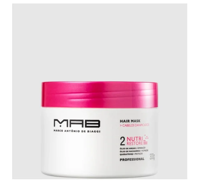 How to maintain satiny hair-Nutri Restore Damaged Hair Treatment Nourishing Repair Mask 300g - MAB