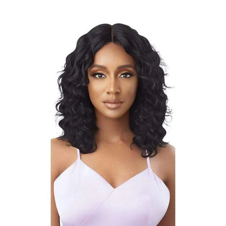 real person hair ring ageless band-OUTRE My Tresses Purple Label No Knot Part 100% Unprocessed Human Hair Lace Wig - ORIANA