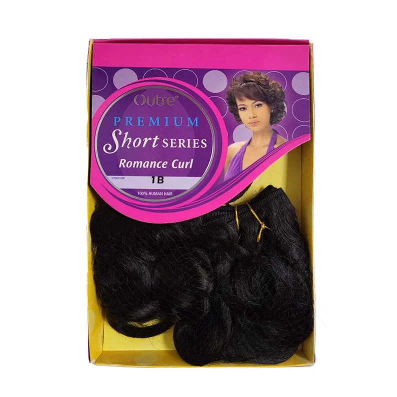 real person hair ring artistic edge-OUTRE PREMIUM SHORT SERIES 100% Human Hair Romance Curl 8S"