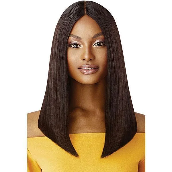 real person hair ring pure craft-Outre The Daily Wig 100% Human Hair Wig - STRAIGHT BLUNT CUT BOB 16"