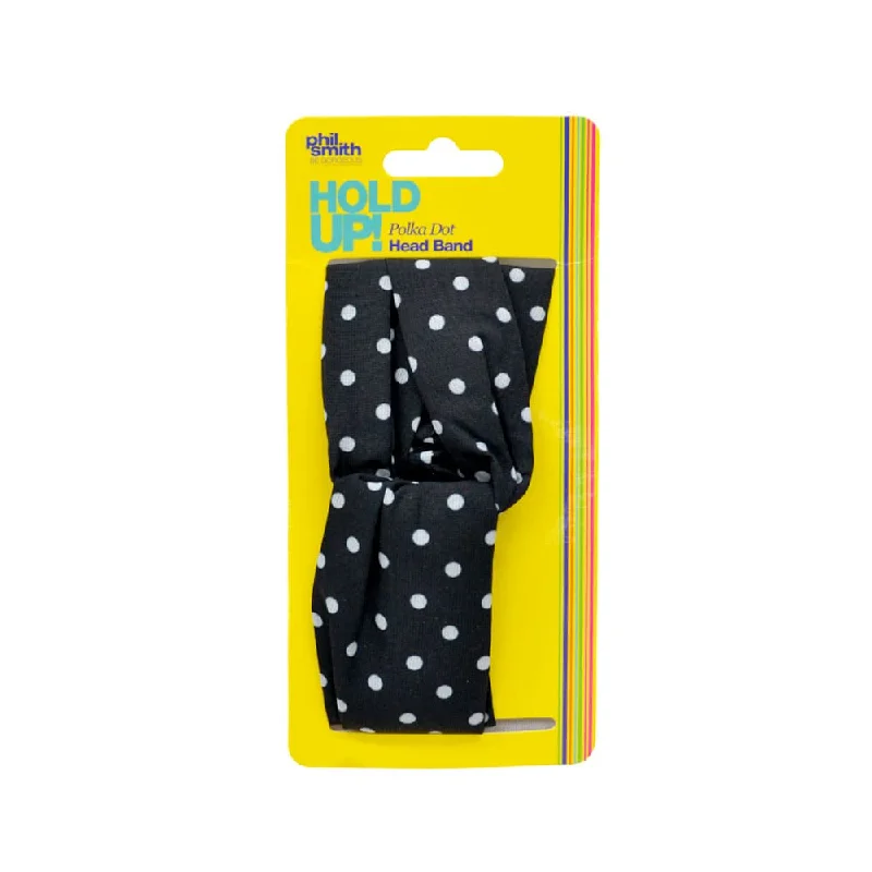 Gloss-enhancing pomade-Phil Smith Hold Up Fabric Headband Polka Dot