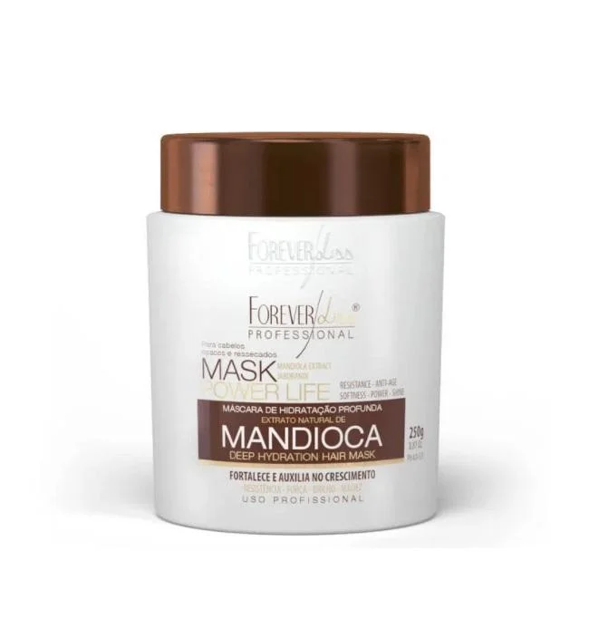 Budget hair care for wavy hair-Power Life Cassava Manioc Mandioca Deep Moisturizing Mask 250g - Forever Liss