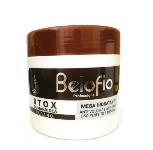 Hair care routine for dermatitis-Vegan Fortifying Intensive Hydration SOS Cassava Hair Botox Mask 500g - BeloFio