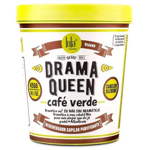 Purifying Regenerator Drama Queen Green Coffee Vegan Mask 450g - Lola Cosmetics