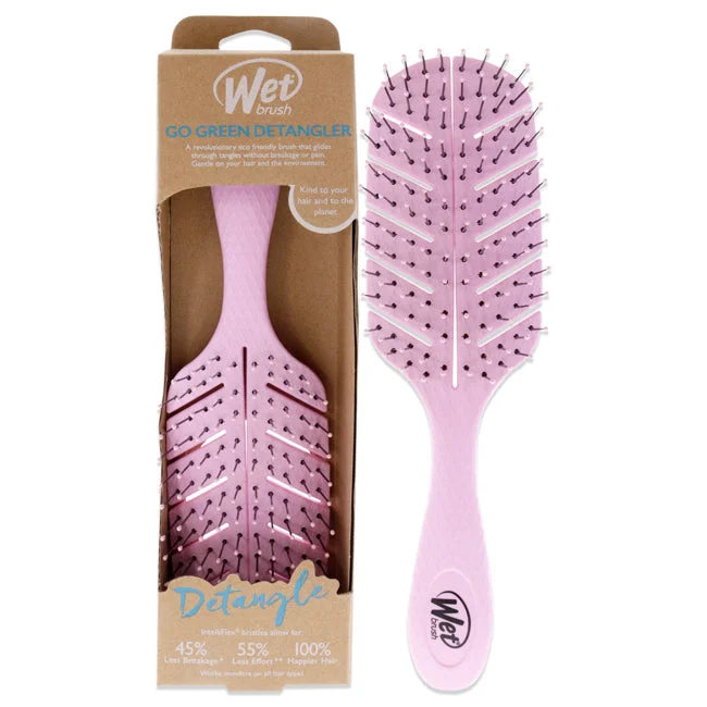 Wet Brush Go Green Detangler Brush - Pink by Wet Brush for Unisex - 1 Pc Hair Brush