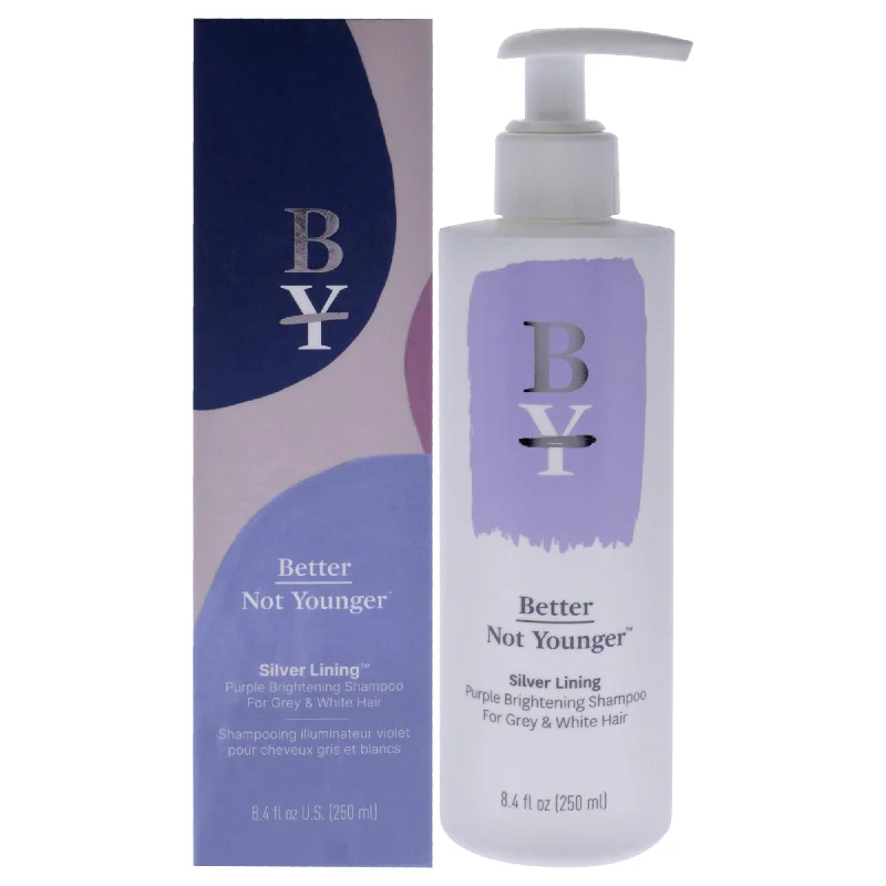 Better Not Younger Silver Lining Purple Brightening Shampoo by Better Not Younger for Unisex - 8.4 oz Shampoo