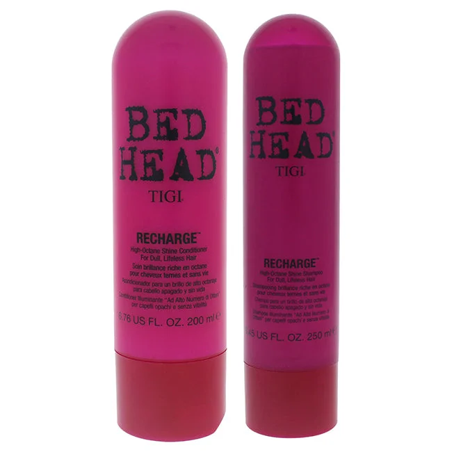 TIGI Bed Head Recharge High-Octane Shine Shampoo and Conditioner Kit by TIGI for Unisex - 2 Pc Kit 8.45oz Shampoo, 6.76oz Conditioner