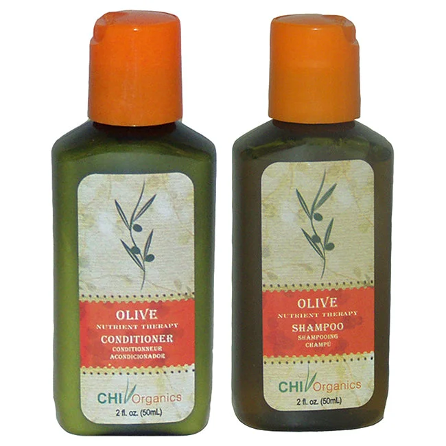 Avalon Organics Organics Olive Nutrient Therapy Shampoo and Conditioner Kit by Avalon Organics for Unisex - 2 Pc Kit 2oz Shampoo, 2oz Conditioner