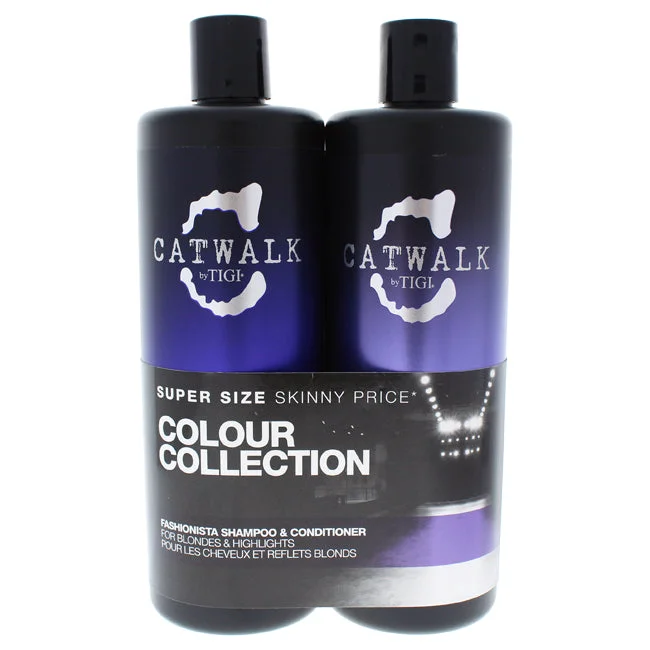 TIGI Catwalk Fashionista Violet Duo by TIGI for Unisex - 25.36 oz Shampoo & Conditioner