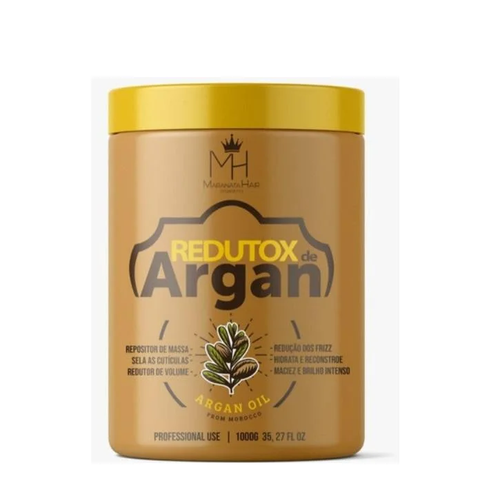 Hair care tips for spiral curls-Redutox Argan Mass Replenisher Volume Reducer Hair Mask 1kg - Maranata Hair