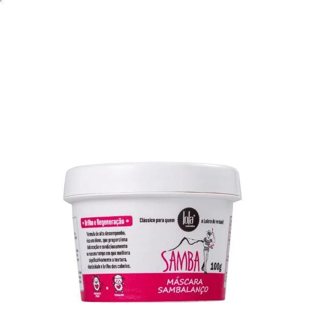 Hair care routine for newborns-Regeneration Brightness Vegan Samba Sambalanço Mask 100g - Lola Cosmetics