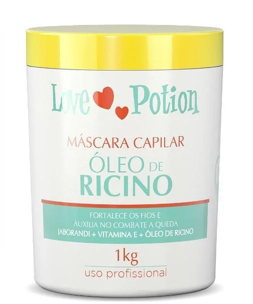 Best hair care for white hair-Jaborandi Vitamin E Ricino Castor Oil Capillary Treatment Mask 1Kg - Love Potion