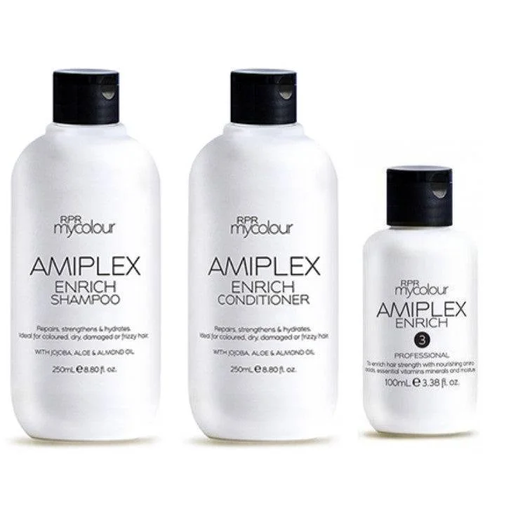 RPR Amiplex Enrich Shampoo Conditioner and Stage 3 Treatment Kit