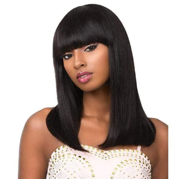 real person hair ring brushed finish-Sensationnel Empire 100% Human Hair Celebrity Series Wig - CLEO LONG