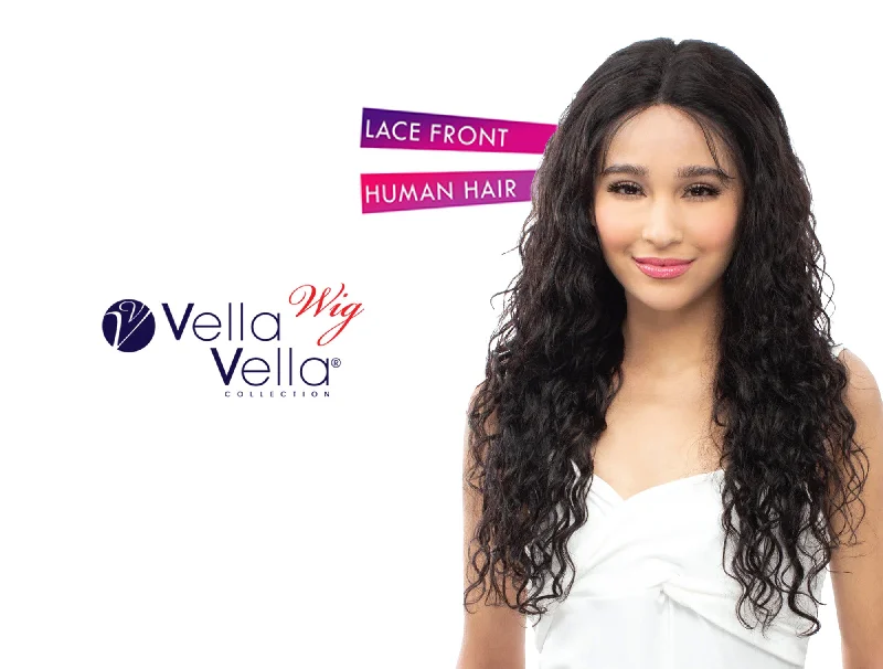 real person hair ring budget band-SENSUAL VELLA VELLA 360 UHD 100% NATURAL HUMAN HAIR LACE WIG - ITALIAN WAVE 26"