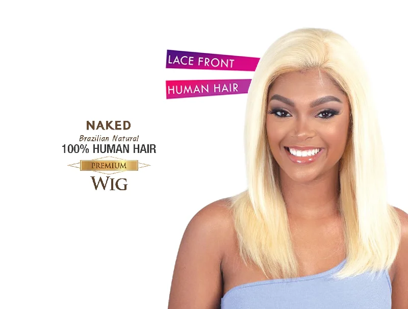 real person hair ring promo band-SHAKE N GO NAKED BRAZILIAN NATURAL 100% HUMAN HAIR FRONTAL LACE WIG - ADDISON