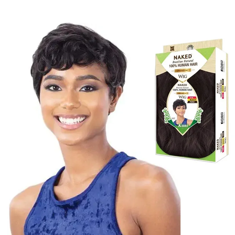 real person hair ring wholesale craft-SHAKE N GO Naked Brazilian Natural 100% Human Hair Wig KANI