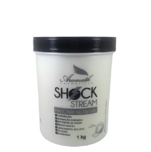 How to prevent hair clumping-Shock Stream Nourishing 7 in 1 Hair Moisturizing Treatment Mask 1Kg - Aramath