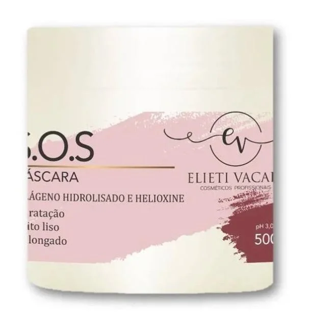 Hair care routine for updo damage-SOS Collagen Helioxyne Silkiness Smooth Treatment Mask 500g - Elieti Vacari