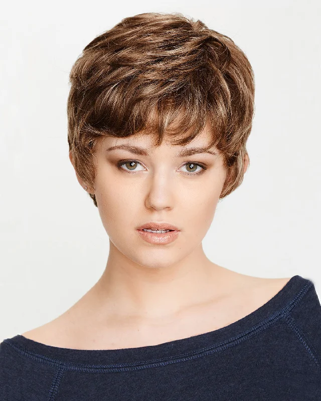 Synthetic wigs for garden weddings-Terri II | Monofilament Synthetic Wig by Dream USA