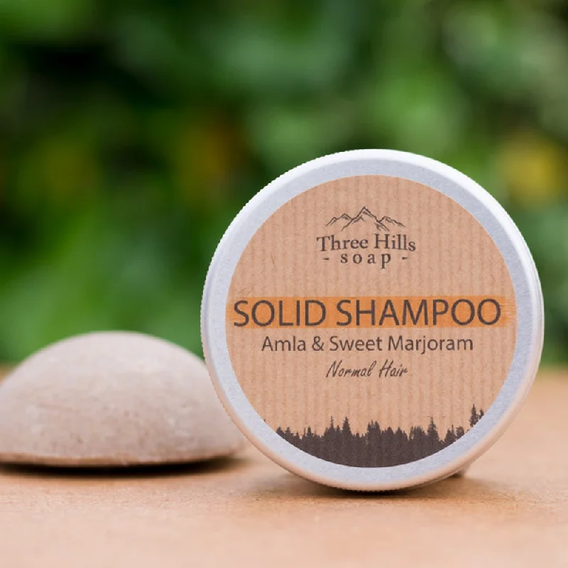 Three HIlls Soap Solid Shampoo for Normal Hair - Amla and Sweet Marjoram