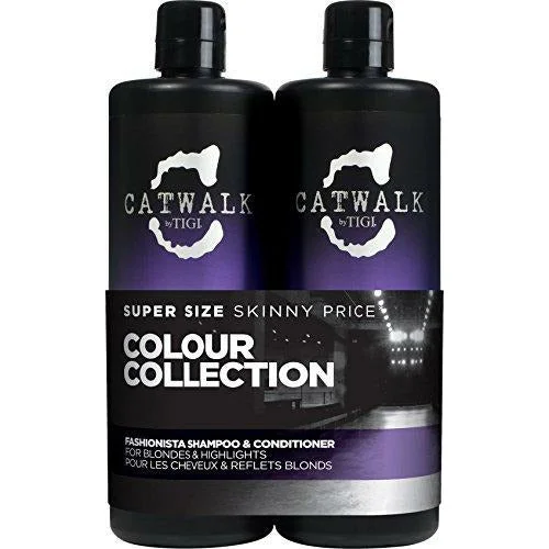 tigi catwalk by tigi fashionista violet shampoo + conditioner tween duo pack, 25.36 oz