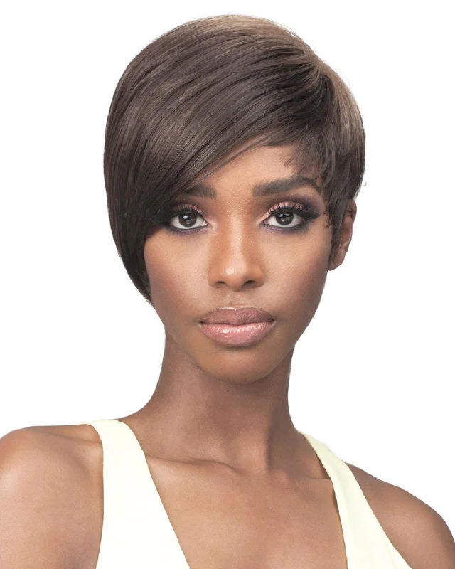 Synthetic wigs with sharp bangs-Toni | Monofilament Crown Synthetic Wig by Bobbi Boss