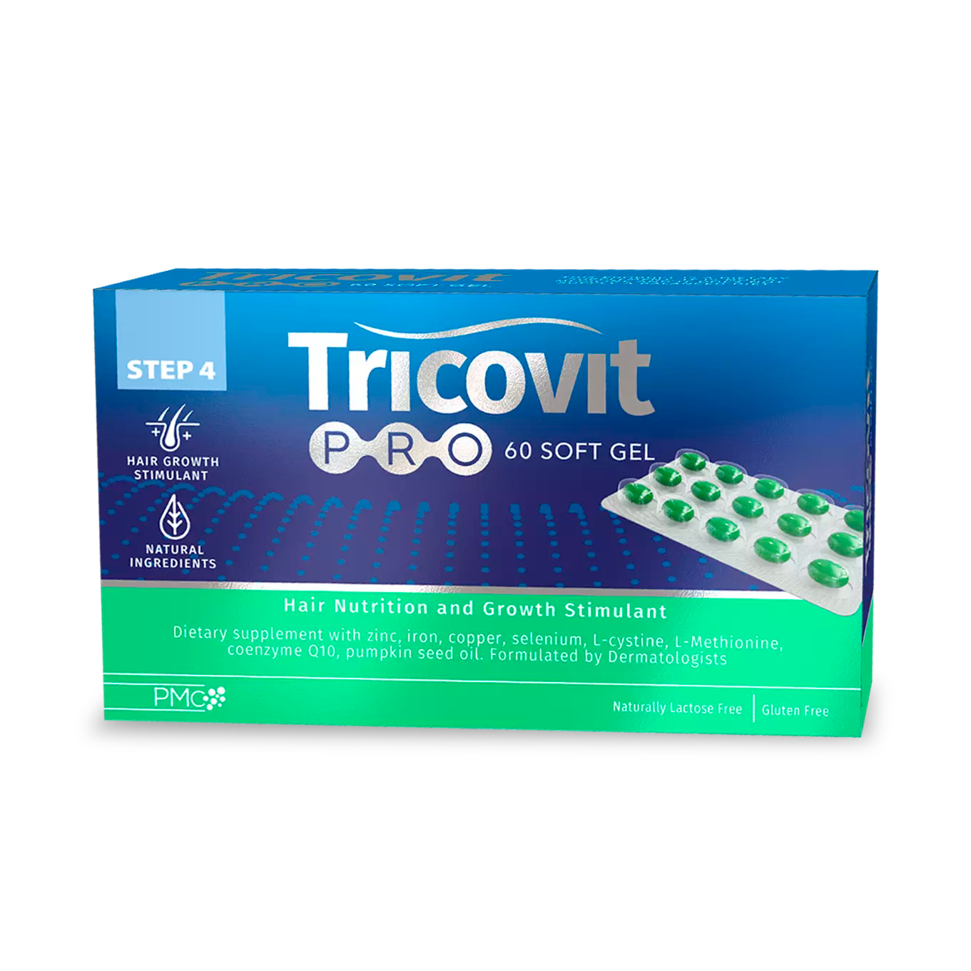 Thinning relief cream-Tricovit Pro Oral Supplement for Hair & Nail Growth (60 soft gels)