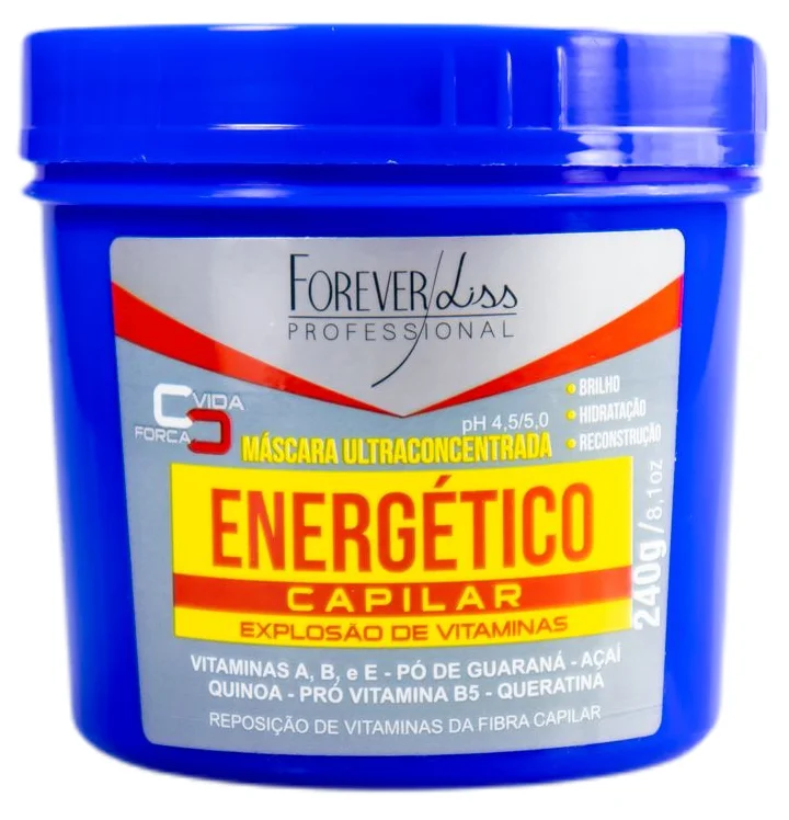 Best hair care with cupuacu butter-Ultra Concentrated Capillary Energy Vitamin Explosion Mask 240g - Forever Liss