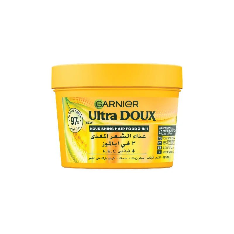 Sheen mist-Garnier Ultra Doux Vegan Hair Food Banana & Shea butter 3-in-1 Treatment Mask