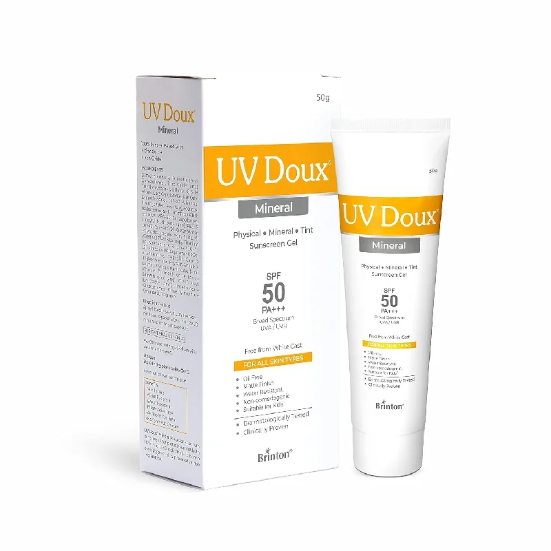 Density spray-UV Doux Mineral Sunscreen Gel SPF 50+ 50gm