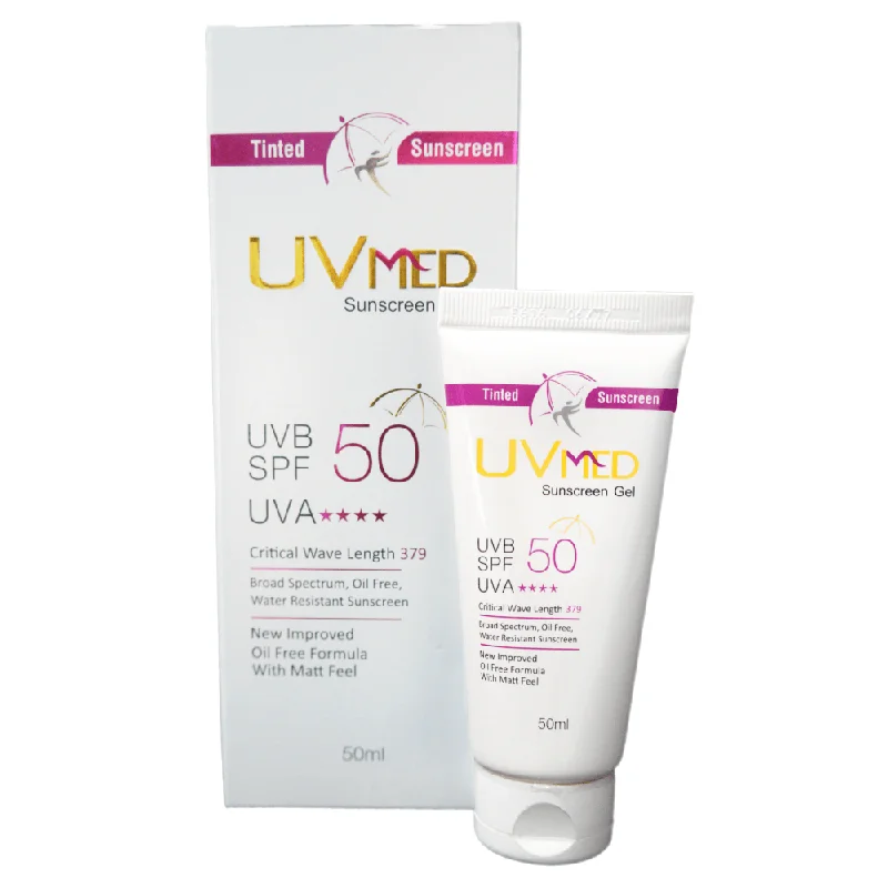 Breakage repair serum-Uvmed Tinted Sunscreen Gel SPF 50,50ml