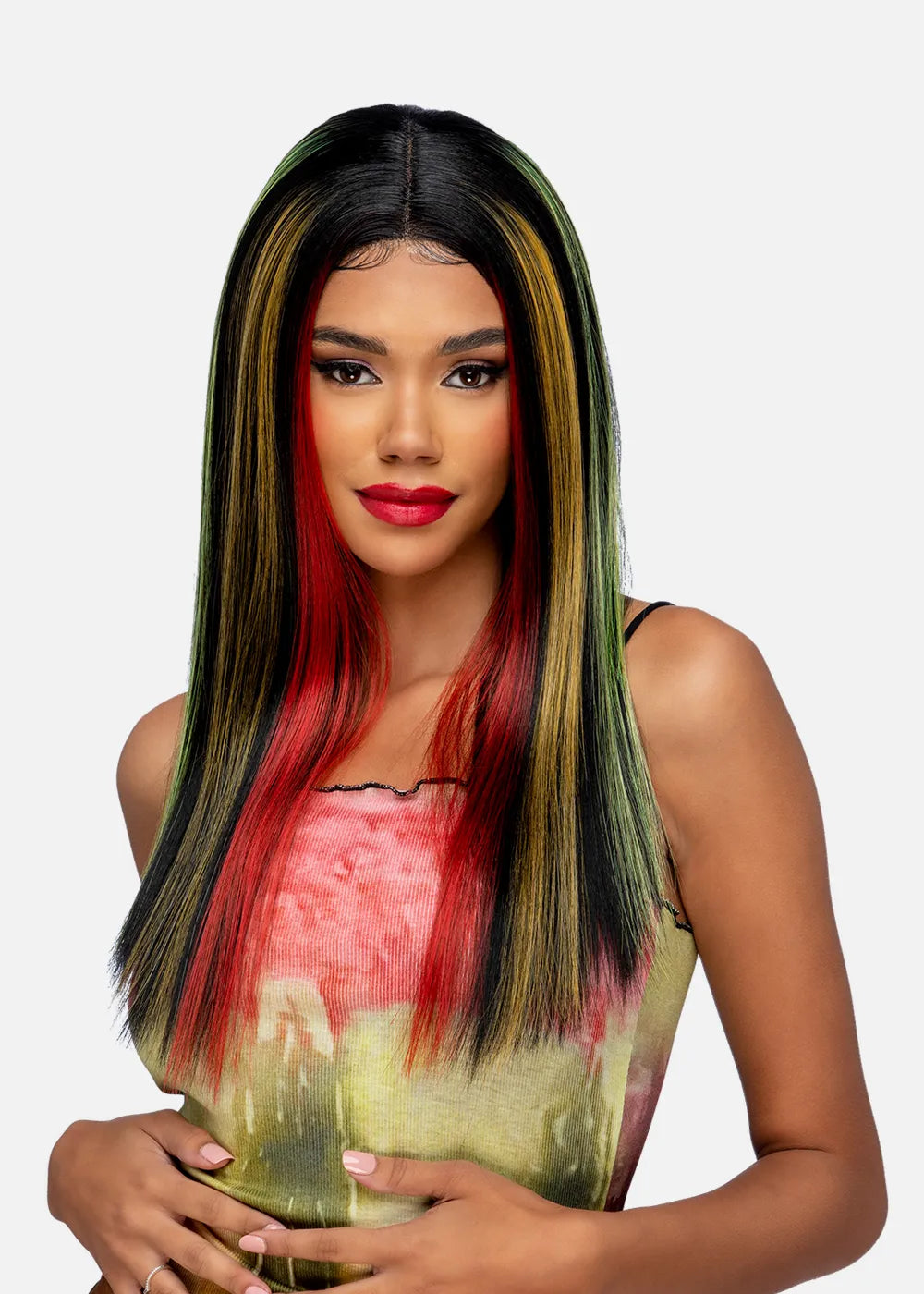 Synthetic wigs with bold waves-Vivica A. Fox Gem